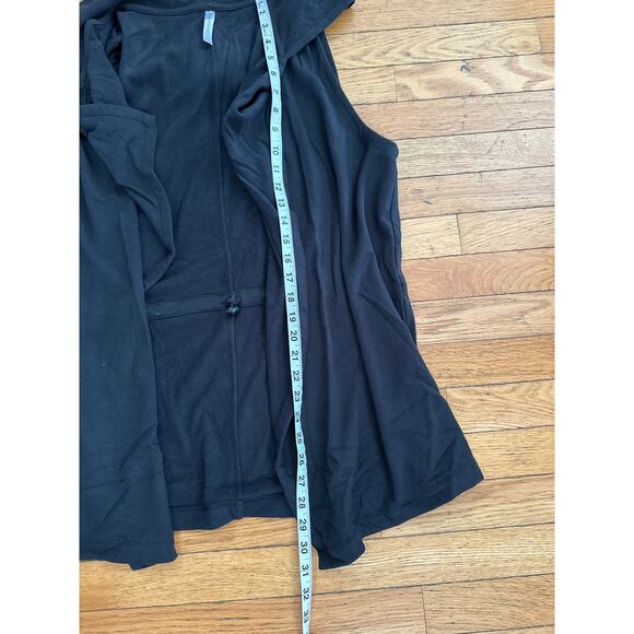 Womens Size L Black Fabletics Hannah Waterfall Vest - Picture 5 of 5